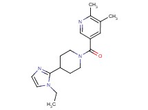 5-{[4-(1-ethyl-1H-imidazol-2-yl)piperidin-1-yl]carbonyl}-2,3-dimethylpyridine
