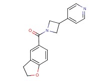 4-[1-(2,3-dihydro-1-benzofuran-5-ylcarbonyl)-3-azetidinyl]pyridine