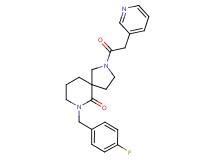 7-(4-fluorobenzyl)-2-(3-pyridinylacetyl)-2,7-diazaspiro[4.5]decan-6-one