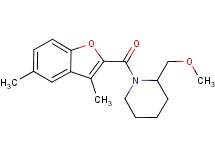 1-[(3,5-dimethyl-1-benzofuran-2-yl)carbonyl]-2-(methoxymethyl)piperidine
