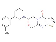 2-methyl-3-{2-[3-(3-methylphenyl)-1-piperidinyl]-2-oxoethyl}thieno[2,3-d]pyrimidin-4(3H)-one