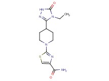 2-[4-(4-ethyl-5-oxo-4,5-dihydro-1H-1,2,4-triazol-3-yl)piperidin-1-yl]-1,3-thiazole-4-carboxamide