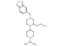 2-[4-(2,1,3-benzothiadiazol-5-ylmethyl)-1-(1-isopropyl-4-piperidinyl)-2-piperazinyl]ethanol