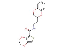 N-[2-(2,3-dihydro-1,4-benzodioxin-2-yl)ethyl]-2,3-dihydrothieno[3,4-b][1,4]dioxine-5-carboxamide