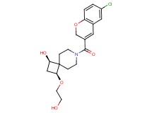 (1R*,3S*)-7-[(6-chloro-2H-chromen-3-yl)carbonyl]-3-(2-hydroxyethoxy)-7-azaspiro[3.5]nonan-1-ol