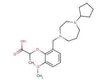 2-{2-[(4-cyclopentyl-1,4-diazepan-1-yl)methyl]-6-methoxyphenoxy}propanoic acid