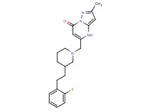 5-({3-[2-(2-fluorophenyl)ethyl]-1-piperidinyl}methyl)-2-methylpyrazolo[1,5-a]pyrimidin-7(4H)-one