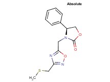 (4S)-3-({3-[(methylthio)methyl]-1,2,4-oxadiazol-5-yl}methyl)-4-phenyl-1,3-oxazolidin-2-one