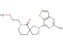 7-(2-methoxyethyl)-2-(2-methylthieno[3,2-d]pyrimidin-4-yl)-2,7-diazaspiro[4.5]decan-6-one