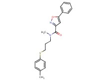 N-methyl-N-{3-[(4-methylphenyl)thio]propyl}-5-phenyl-3-isoxazolecarboxamide
