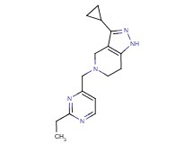 3-cyclopropyl-5-[(2-ethylpyrimidin-4-yl)methyl]-4,5,6,7-tetrahydro-1H-pyrazolo[4,3-c]pyridine