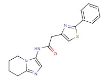 2-(2-phenyl-1,3-thiazol-4-yl)-N-(5,6,7,8-tetrahydroimidazo[1,2-a]pyridin-3-yl)acetamide