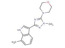 7-methyl-3-(1-methyl-5-morpholin-4-yl-1H-1,2,4-triazol-3-yl)-1H-indole