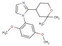 1-(2,5-dimethoxyphenyl)-2-(2,2-dimethyltetrahydro-2H-pyran-4-yl)-1H-imidazole