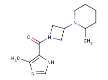 2-methyl-1-{1-[(4-methyl-1H-imidazol-5-yl)carbonyl]azetidin-3-yl}piperidine
