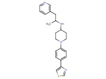 N-(1-methyl-2-pyridin-3-ylethyl)-1-[4-(1,3-thiazol-4-yl)phenyl]piperidin-4-amine