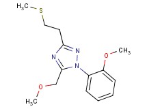 5-(methoxymethyl)-1-(2-methoxyphenyl)-3-[2-(methylthio)ethyl]-1H-1,2,4-triazole