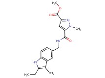 methyl 5-({[(2-ethyl-3-methyl-1H-indol-5-yl)methyl]amino}carbonyl)-1-methyl-1H-pyrazole-3-carboxylate