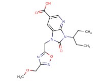 3-(1-ethylpropyl)-1-{[3-(methoxymethyl)-1,2,4-oxadiazol-5-yl]methyl}-2-oxo-2,3-dihydro-1H-imidazo[4,5-b]pyridine-6-carboxylic acid