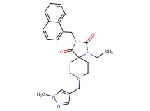 1-ethyl-8-[(1-methyl-1H-pyrazol-4-yl)methyl]-3-(1-naphthylmethyl)-1,3,8-triazaspiro[4.5]decane-2,4-dione