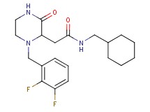 N-(cyclohexylmethyl)-2-[1-(2,3-difluorobenzyl)-3-oxo-2-piperazinyl]acetamide