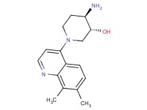 (3R*,4R*)-4-amino-1-(7,8-dimethylquinolin-4-yl)piperidin-3-ol