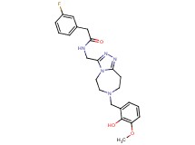 2-(3-fluorophenyl)-N-{[7-(2-hydroxy-3-methoxybenzyl)-6,7,8,9-tetrahydro-5H-[1,2,4]triazolo[4,3-d][1,4]diazepin-3-yl]methyl}acetamide