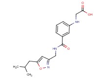 {[3-({[(5-isobutylisoxazol-3-yl)methyl]amino}carbonyl)phenyl]amino}acetic acid
