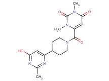 6-{[4-(6-hydroxy-2-methyl-4-pyrimidinyl)-1-piperidinyl]carbonyl}-1,3-dimethyl-2,4(1H,3H)-pyrimidinedione
