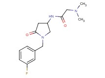 N~1~-[1-(3-fluorobenzyl)-5-oxo-3-pyrrolidinyl]-N~2~,N~2~-dimethylglycinamide