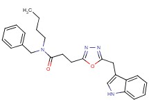 N-benzyl-N-butyl-3-[5-(1H-indol-3-ylmethyl)-1,3,4-oxadiazol-2-yl]propanamide