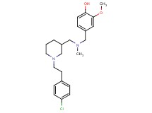 4-{[({1-[2-(4-chlorophenyl)ethyl]-3-piperidinyl}methyl)(methyl)amino]methyl}-2-methoxyphenol