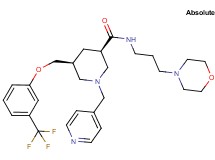 (3R,5S)-N-[3-(4-morpholinyl)propyl]-1-(4-pyridinylmethyl)-5-{[3-(trifluoromethyl)phenoxy]methyl}-3-piperidinecarboxamide