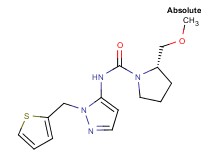 (2S)-2-(methoxymethyl)-N-[1-(2-thienylmethyl)-1H-pyrazol-5-yl]pyrrolidine-1-carboxamide