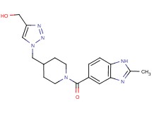 [1-({1-[(2-methyl-1H-benzimidazol-5-yl)carbonyl]-4-piperidinyl}methyl)-1H-1,2,3-triazol-4-yl]methanol