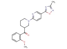 (2-methoxyphenyl){1-[5-(3-methyl-1,2,4-oxadiazol-5-yl)pyridin-2-yl]piperidin-3-yl}methanone