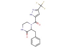 3-benzyl-4-{[3-(trifluoromethyl)-1H-pyrazol-5-yl]carbonyl}piperazin-2-one