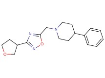 4-phenyl-1-{[3-(tetrahydrofuran-3-yl)-1,2,4-oxadiazol-5-yl]methyl}piperidine