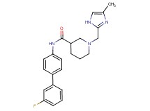N-(3'-fluorobiphenyl-4-yl)-1-[(4-methyl-1H-imidazol-2-yl)methyl]piperidine-3-carboxamide