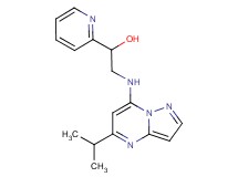 2-[(5-isopropylpyrazolo[1,5-a]pyrimidin-7-yl)amino]-1-pyridin-2-ylethanol