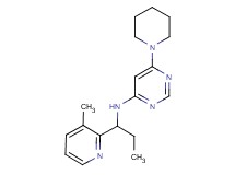 N-[1-(3-methylpyridin-2-yl)propyl]-6-piperidin-1-ylpyrimidin-4-amine