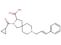 2-(cyclopropylcarbonyl)-8-[(2E)-3-phenyl-2-propen-1-yl]-2,8-diazaspiro[4.5]decane-3-carboxylic acid