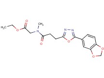 ethyl N-{3-[5-(1,3-benzodioxol-5-yl)-1,3,4-oxadiazol-2-yl]propanoyl}-N-methylglycinate