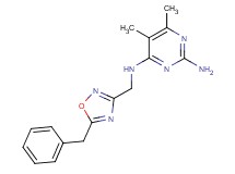 N~4~-[(5-benzyl-1,2,4-oxadiazol-3-yl)methyl]-5,6-dimethylpyrimidine-2,4-diamine