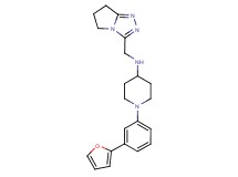 N-(6,7-dihydro-5H-pyrrolo[2,1-c][1,2,4]triazol-3-ylmethyl)-1-[3-(2-furyl)phenyl]-4-piperidinamine