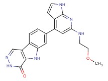 7-{6-[(2-methoxyethyl)amino]-1H-pyrrolo[2,3-b]pyridin-4-yl}-3,5-dihydro-4H-pyridazino[4,5-b]indol-4-one