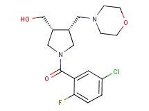 [(3R*,4R*)-1-(5-chloro-2-fluorobenzoyl)-4-(4-morpholinylmethyl)-3-pyrrolidinyl]methanol