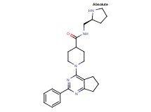 1-(2-phenyl-6,7-dihydro-5H-cyclopenta[d]pyrimidin-4-yl)-N-[(2S)-2-pyrrolidinylmethyl]-4-piperidinecarboxamide dihydrochloride
