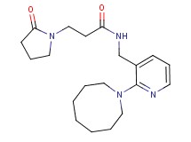 N-{[2-(1-azocanyl)-3-pyridinyl]methyl}-3-(2-oxo-1-pyrrolidinyl)propanamide