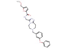 5-(methoxymethyl)-N-{[7-(3-phenoxybenzyl)-6,7,8,9-tetrahydro-5H-[1,2,4]triazolo[4,3-d][1,4]diazepin-3-yl]methyl}-2-furamide